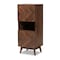 Baxton Studio Hartman Mid-Century Walnut Brown Finished Wood Storage Cabinet 193-11717-ZORO - alternate 3